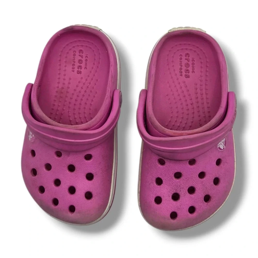 Crocs Crocband Clog Child 6 Pink Slip on